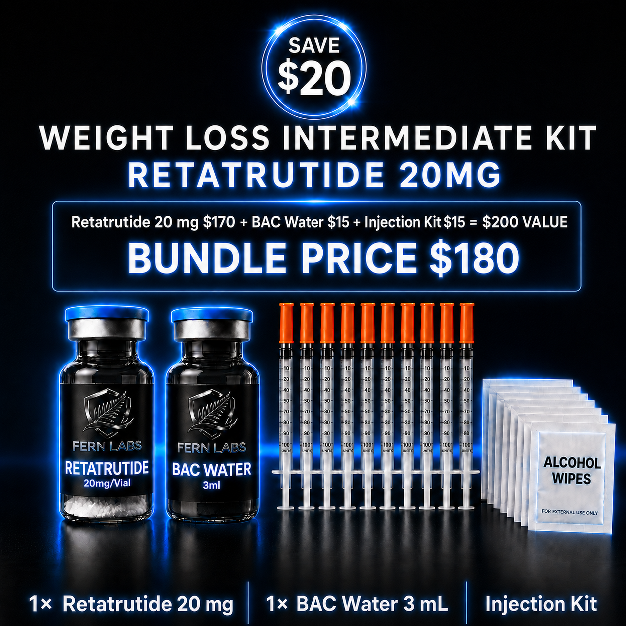 Weight Loss Intermediate Kit - Retatrutide 20mg
