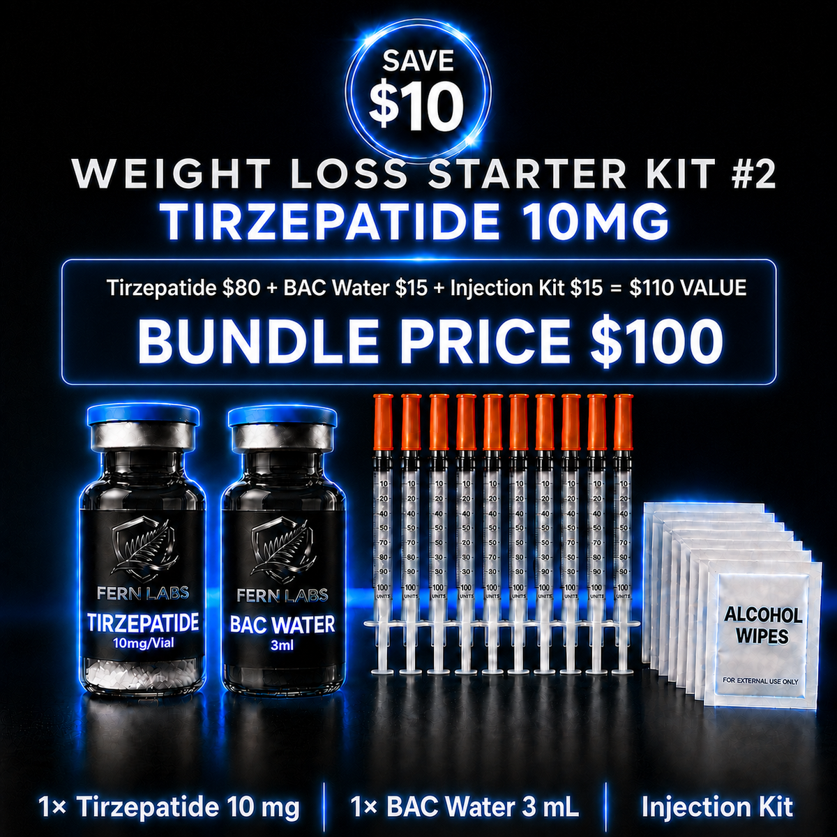 Weight Loss Starter Kit #1 - Tirzepatide 10mg