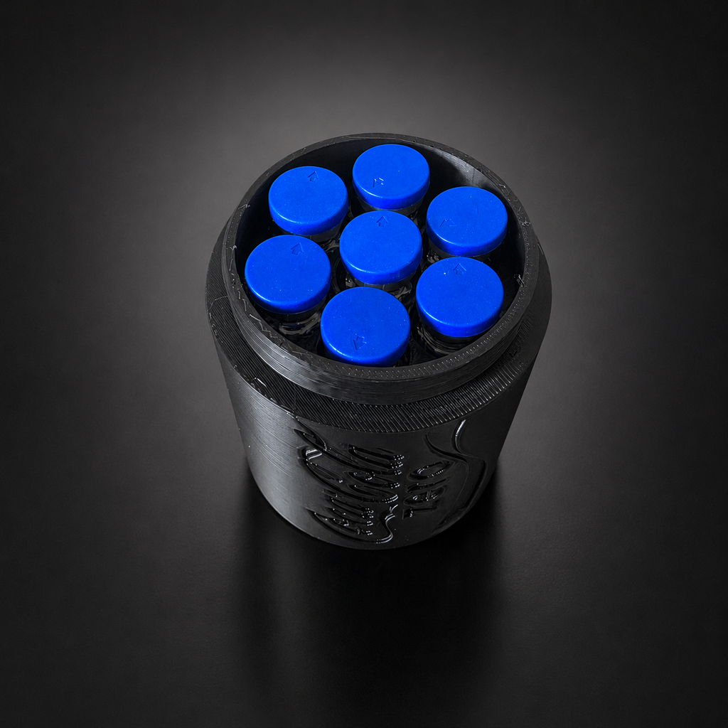 Coke Zero Can Vial Storage Case (7-Slot, 3ml)