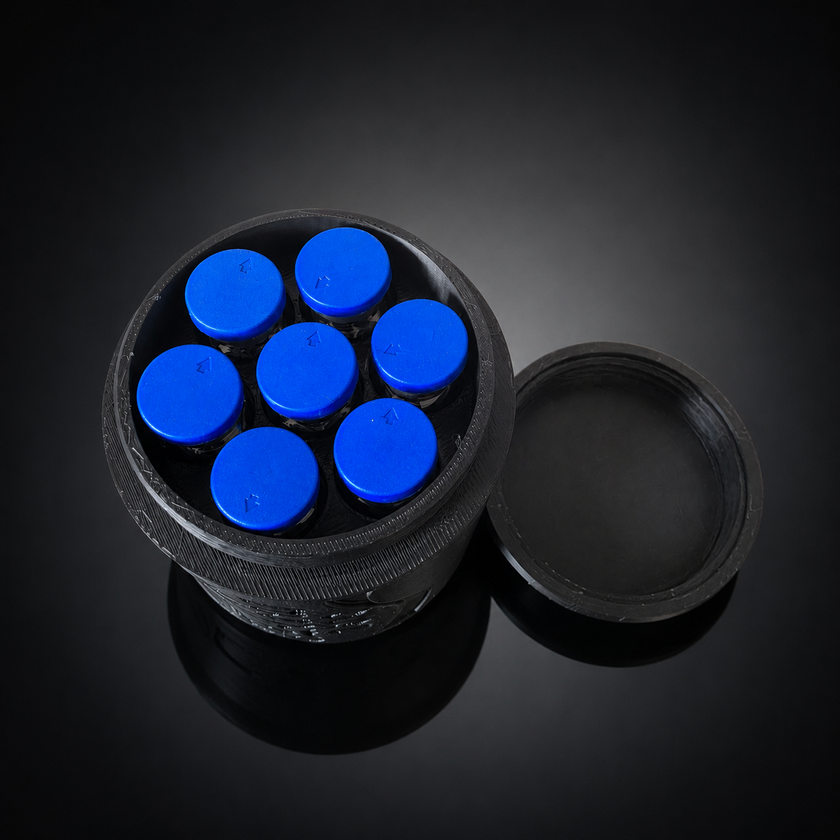 Coke Zero Can Vial Storage Case (7-Slot, 3ml)